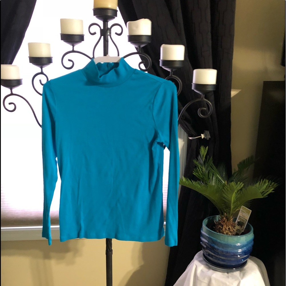 💕Kim Rogers 100% cotton longsleeved turtleneck S